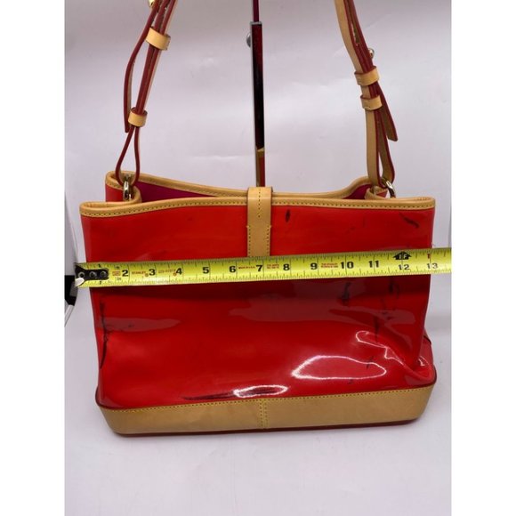 DOONEY & BOURKE Red Tan Large Leather Tote Bag - Picture 5 of 11
